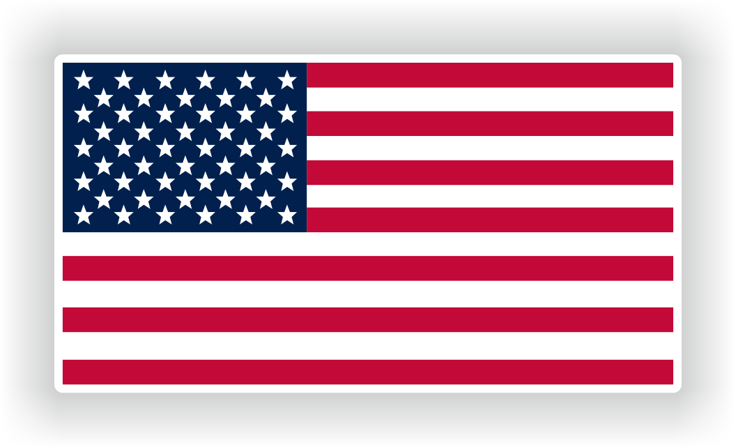 USA flag heat transfer