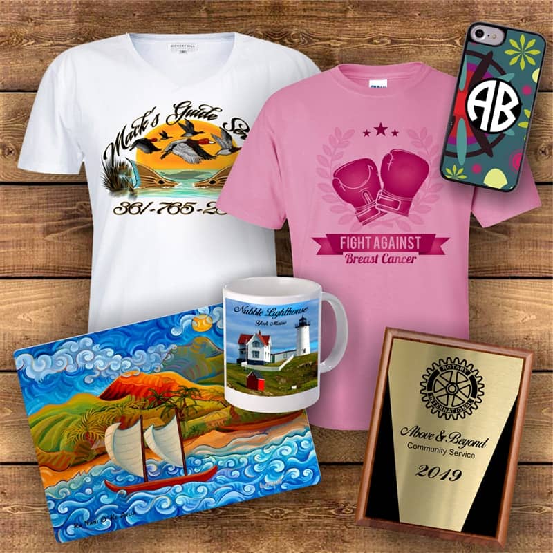 Examples of dye sublimation items